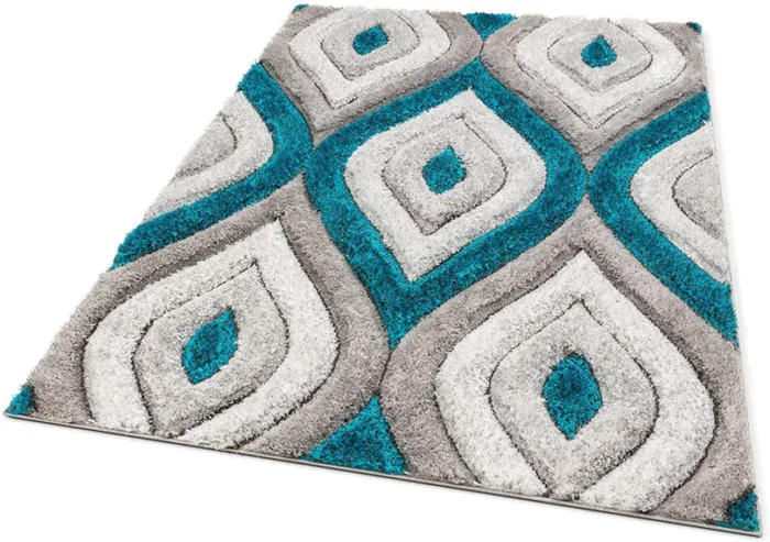 Handcrafted Super Soft Microfiber shaggy hi-lo Edge Carpet - Image 2