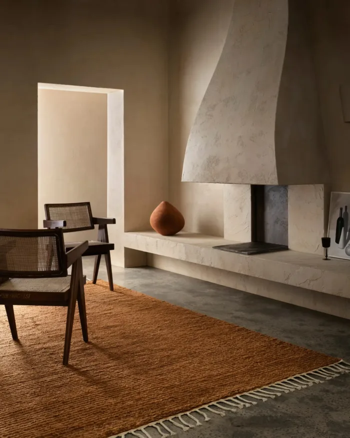 Saffron Hand-Tufted Wool Rug - Image 3