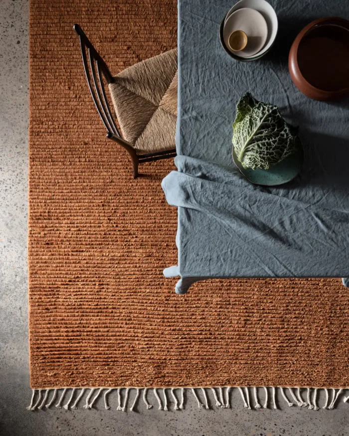 Saffron Hand-Tufted Wool Rug - Image 4
