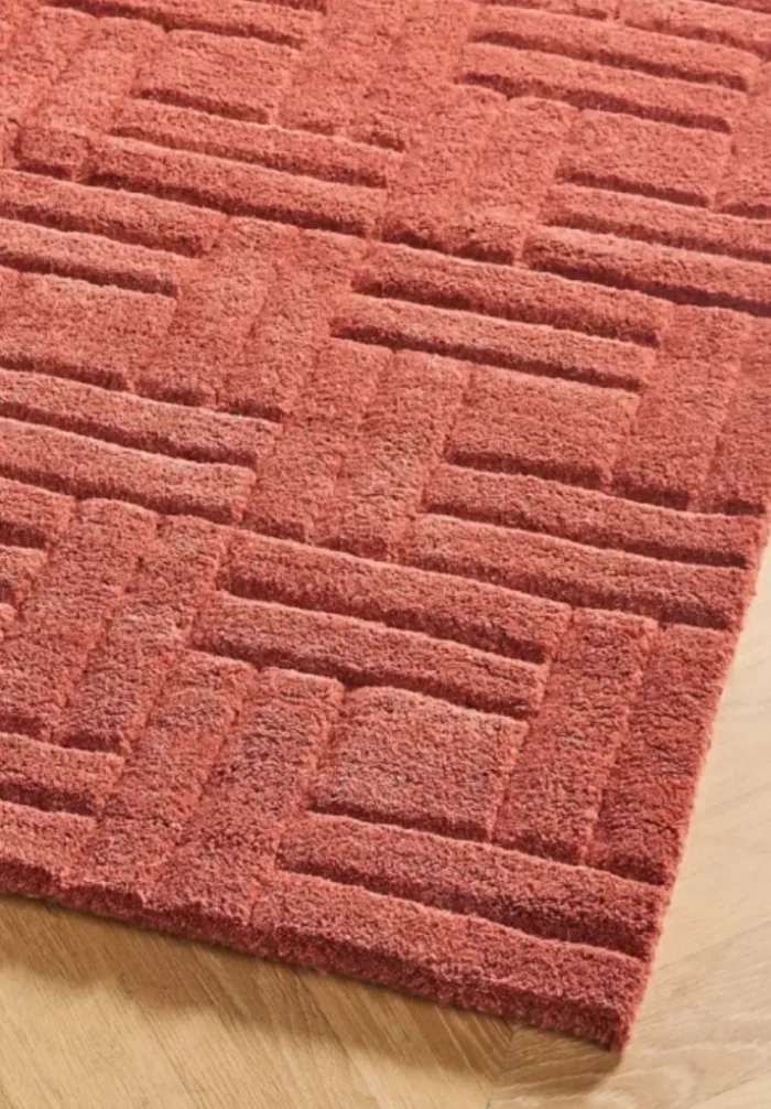 Ahara Red Handmade Tufted Rug: A Statement of Bold Elegance - Image 4
