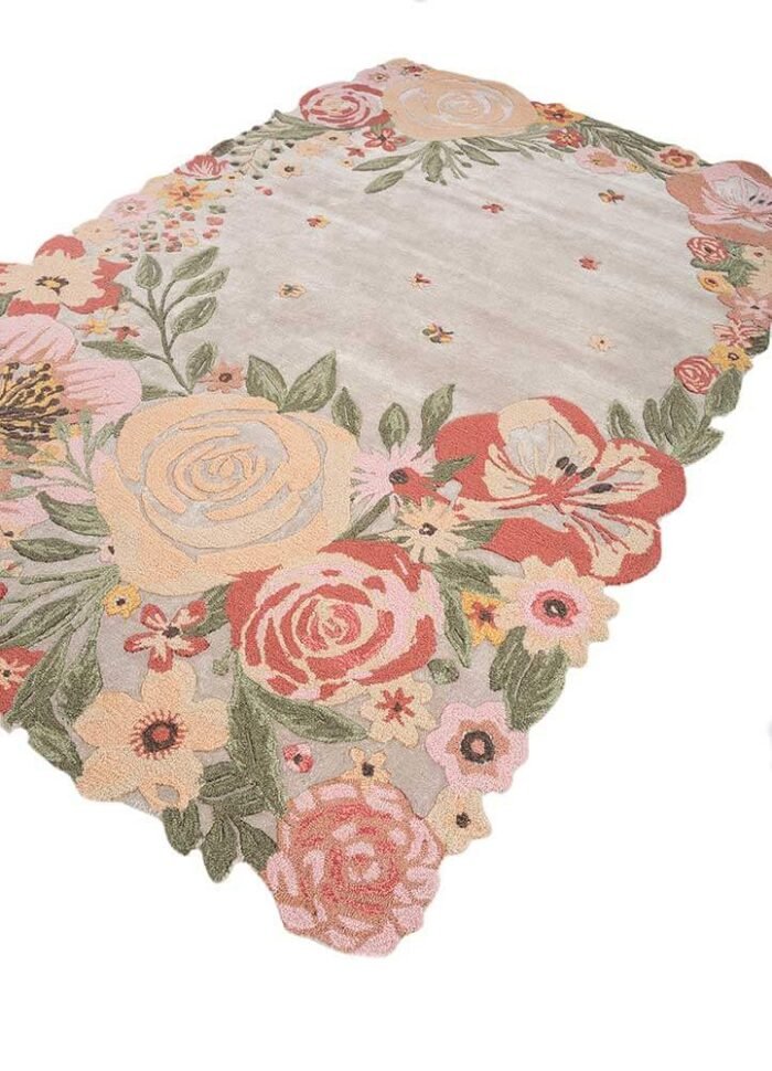 Antique White Hand Tufted Rugs - Image 4