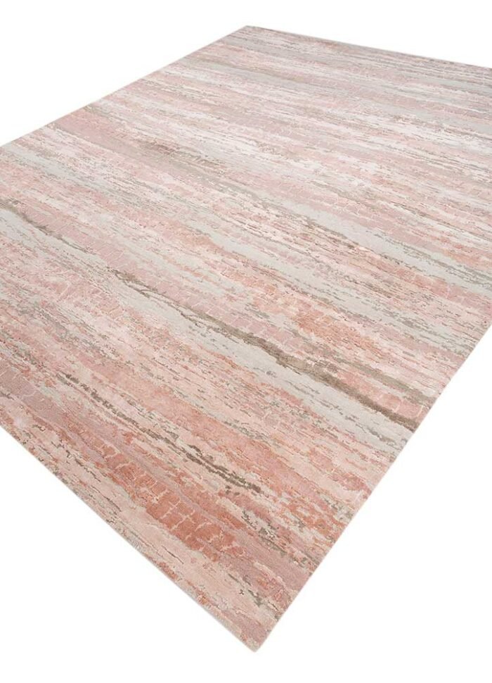 Antique White/Pink Crush Hand Knotted Rugs - Image 4