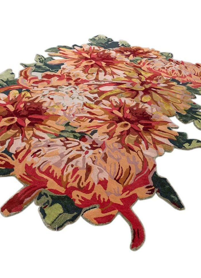 Amber Glow/Fiery Red Hand Tufted Rugs - Image 4
