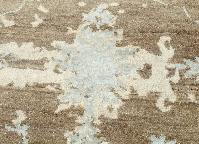 Dark Taupe/Dark Ivory Hand Knotted Rugs - Image 2