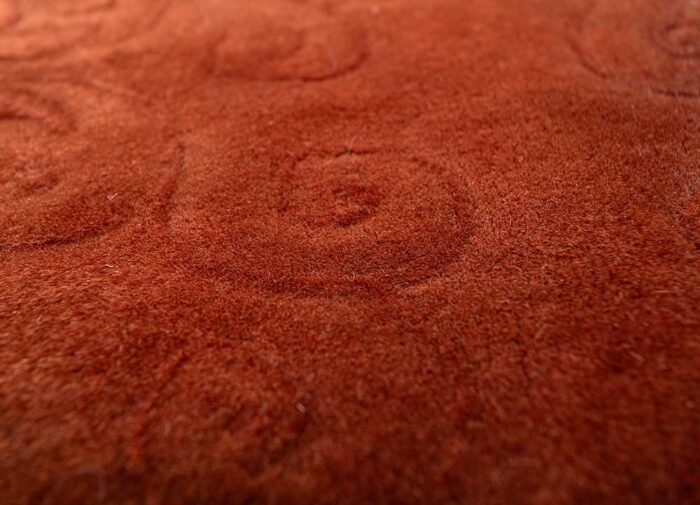 Brick Red/Brick Red Hand Knotted Rugs - Image 4