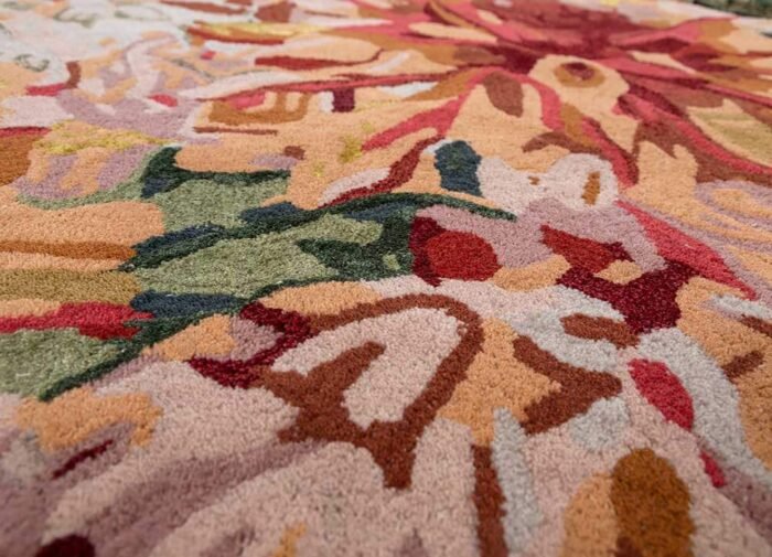 Amber Glow/Fiery Red Hand Tufted Rugs - Image 3