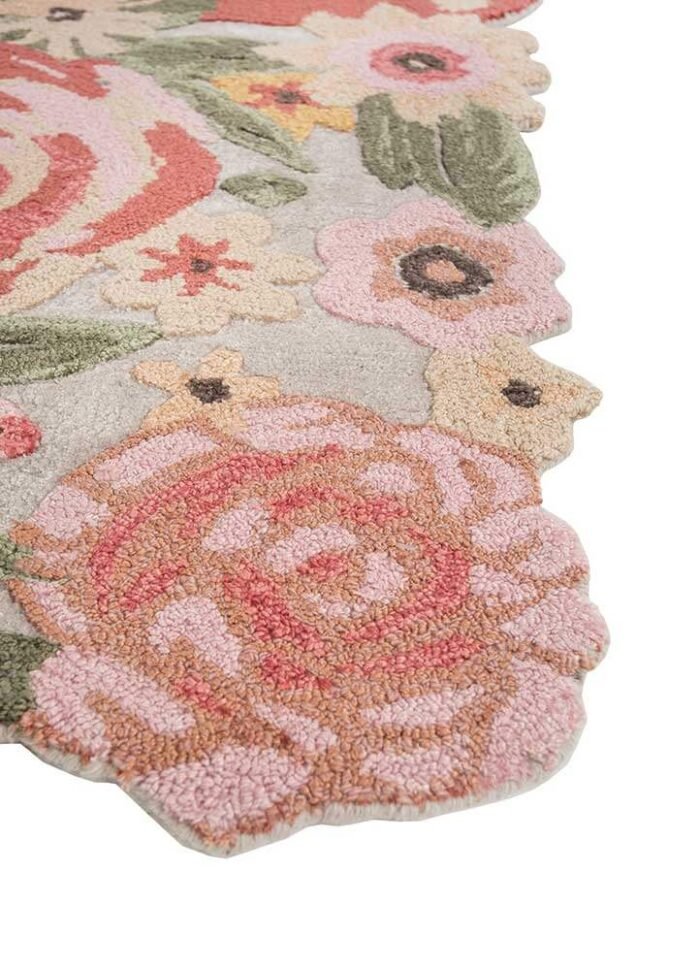 Antique White Hand Tufted Rugs - Image 2