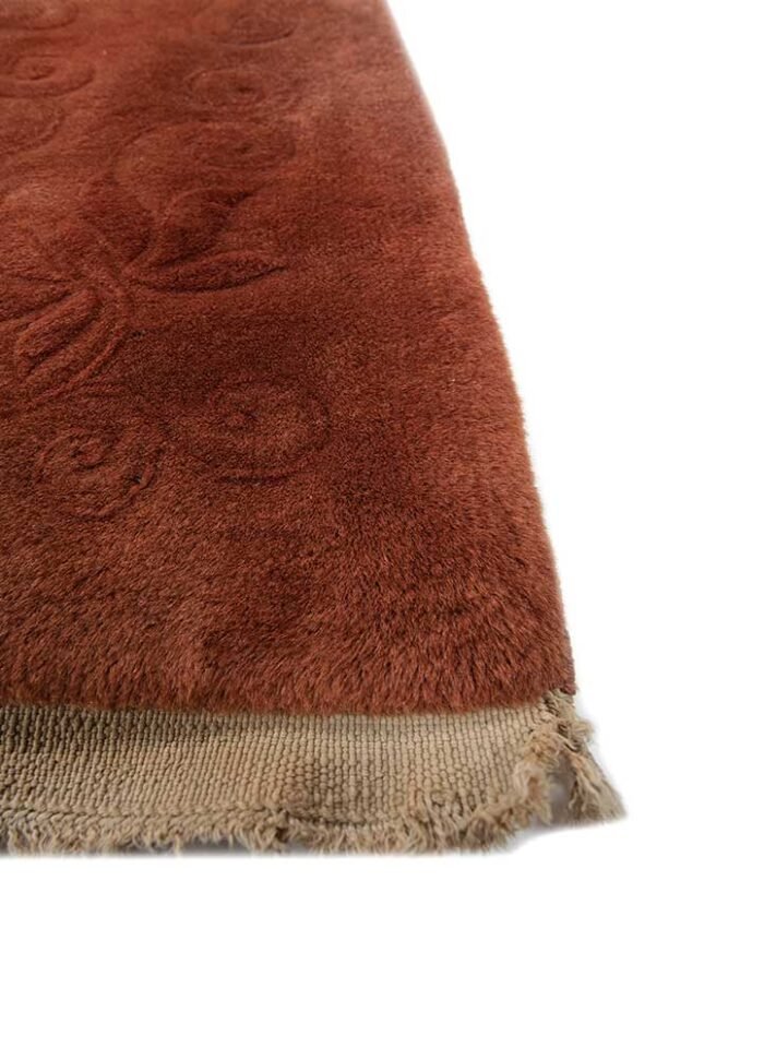 Brick Red/Brick Red Hand Knotted Rugs - Image 2